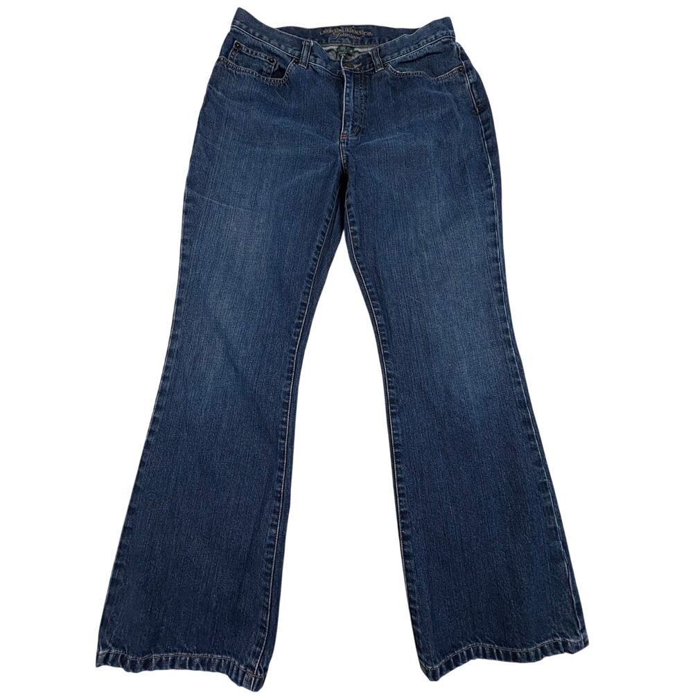 Lauren Jeans Co. Denim Jeans Women's 8P Blue Mid Rise Straight Leg Western